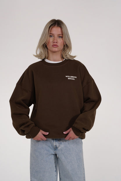 Chocolate Brown Crewneck