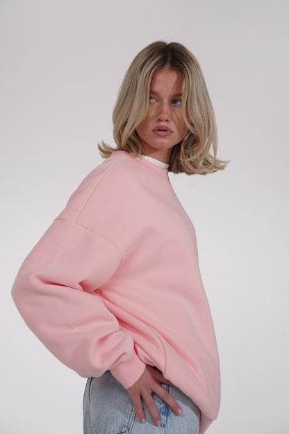 Strawberry Pink Crewneck