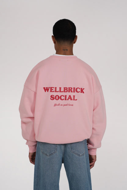 Strawberry Pink Crewneck