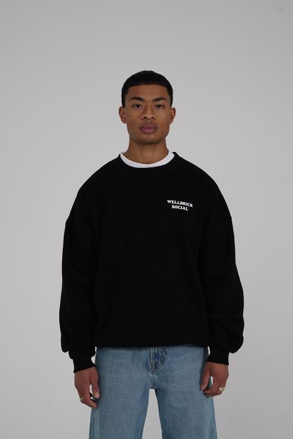 Jet Black Crewneck