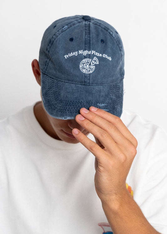 Distressed Hat - Friday Night Pizza Club - WELLBRICK